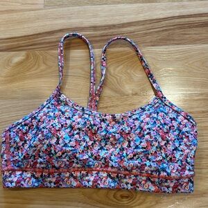 Lululemon power Y bra floral size 6